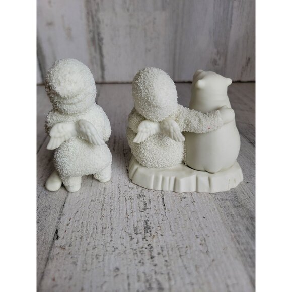 Dept 56 snow babies you are my lucky star polar bear Xmas figure set - Picture 6 of 7